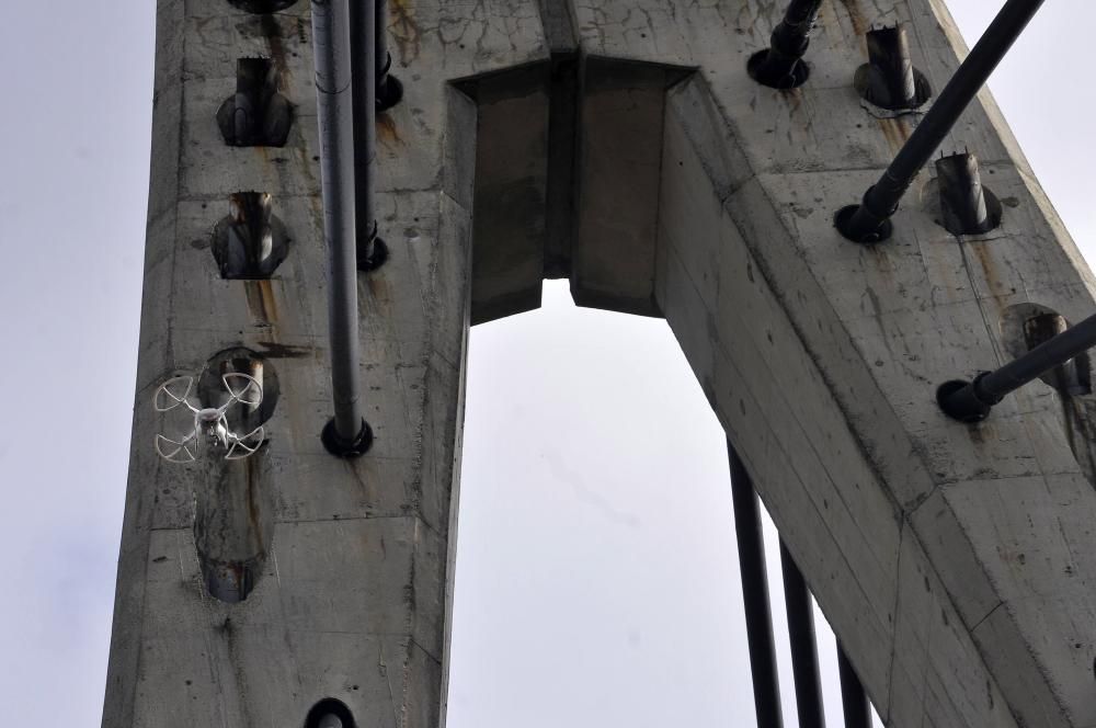 Inspección del Puente de Sama con drones