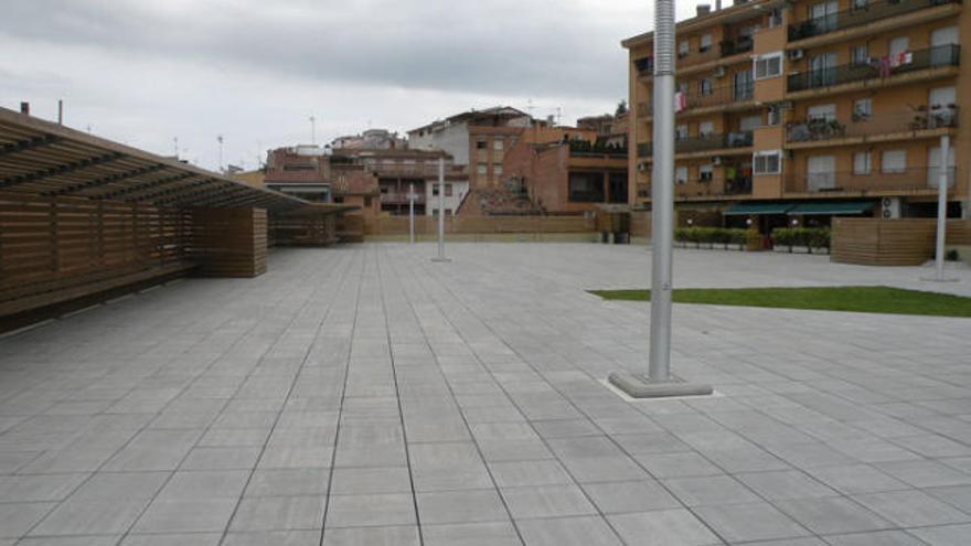 Arbúcies Zona gratuïta d&#039;Internet sense fils a la plaça de la Pau