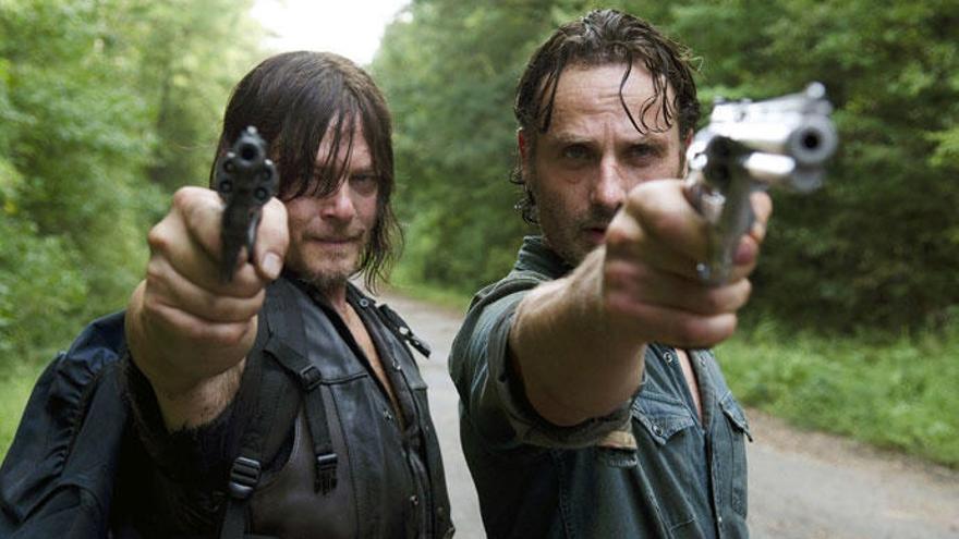 Rick y Daryl en una escena de &#039;The Walking Dead&#039;.