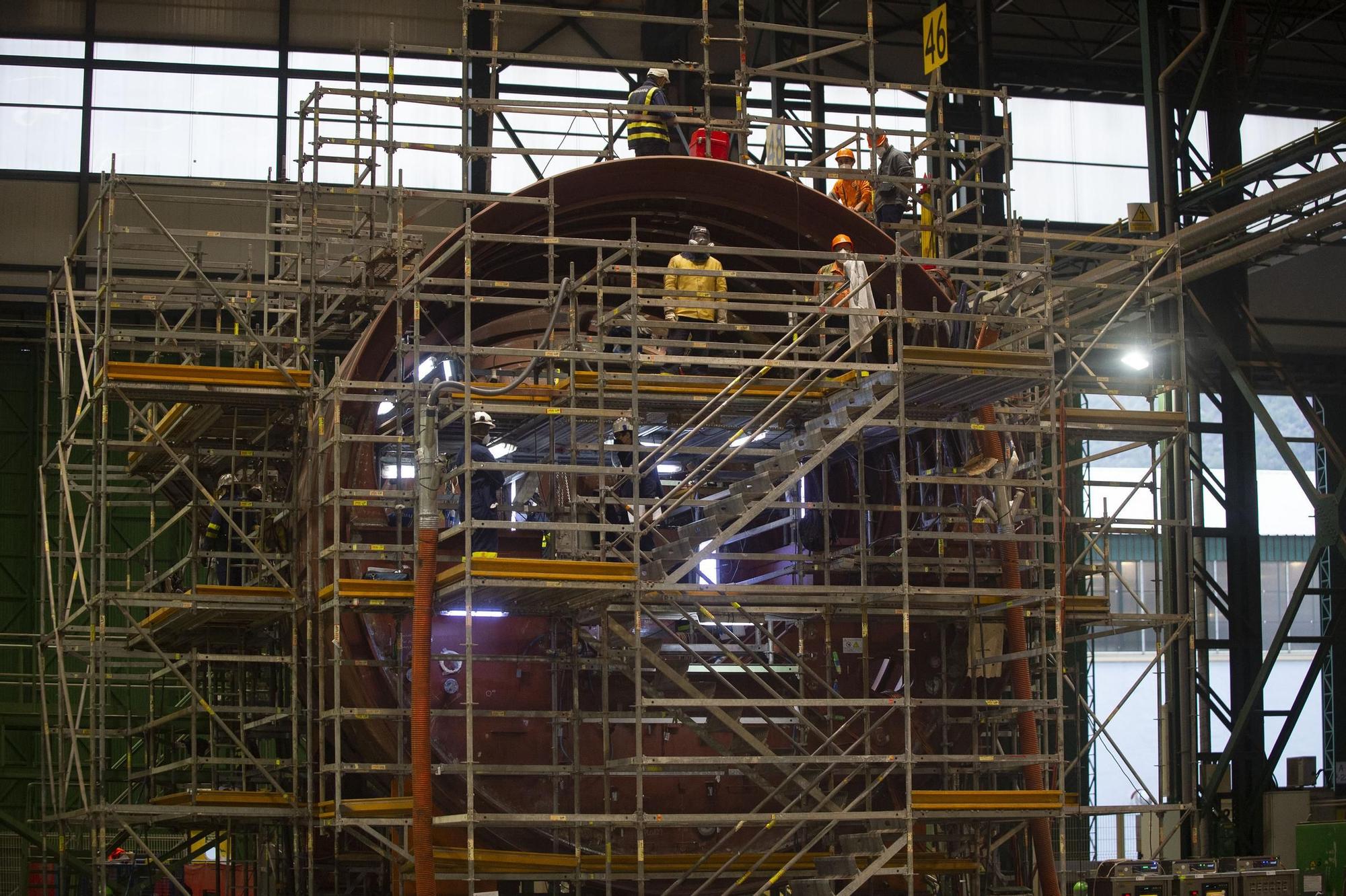 La construcción del submarino S-81 paso a paso, hasta la recepción de la Armada en Cartagena