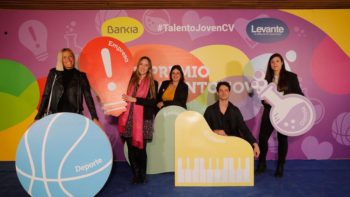 Los ganadores de la séptima edición de los premios Talento Joven Comunitat Valenciana.