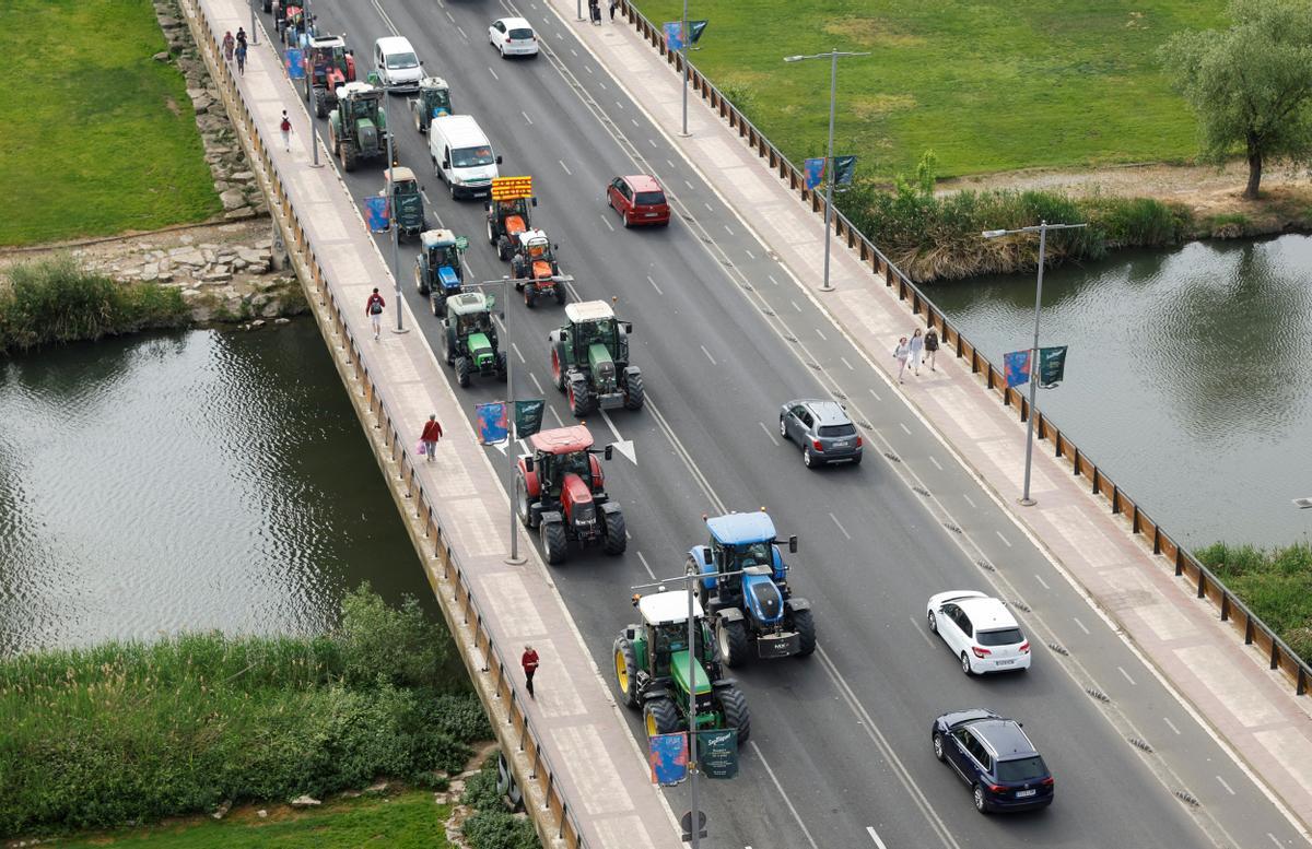 Tractorada en Lleida para pedir soluciones ante la sequía