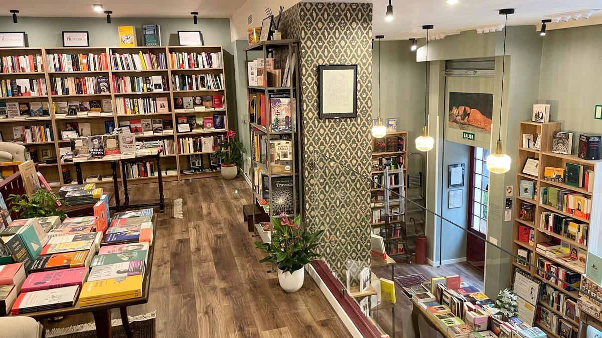 Interior de la librería Celama, en Madrid.