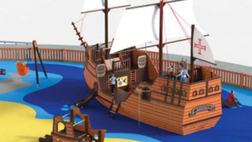 Poio confía en disponer en octubre del parque infantil dedicado a Colón