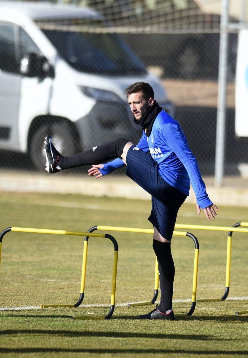 Sesión de entrenamiento del Real Zaragoza