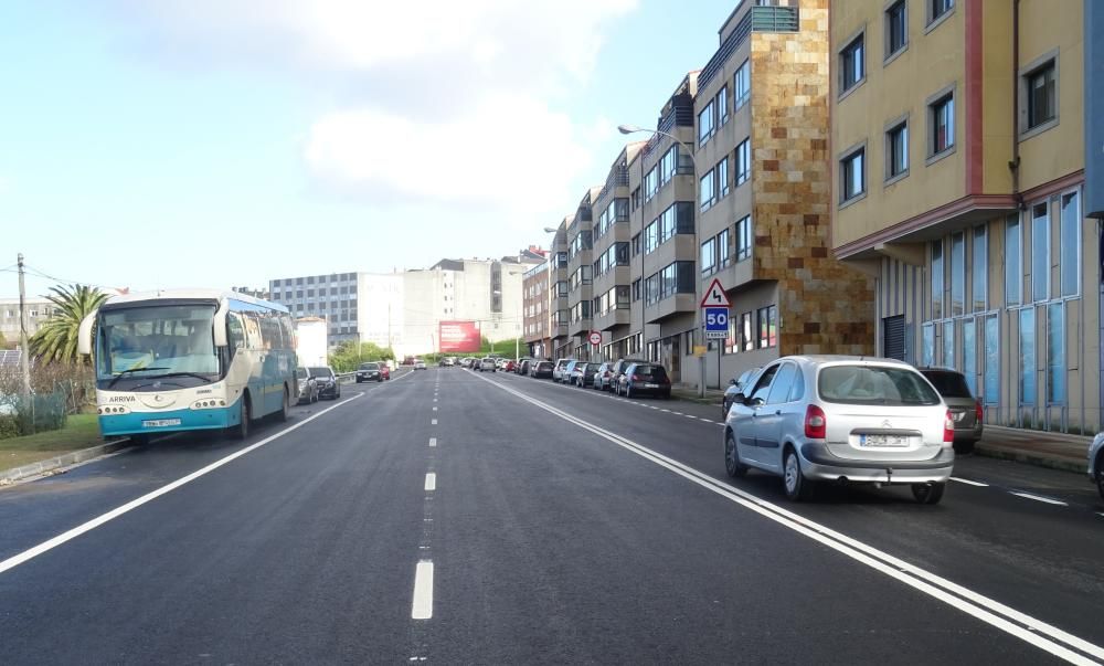 Tercer carril de la avenida de Fisterra de Arteixo