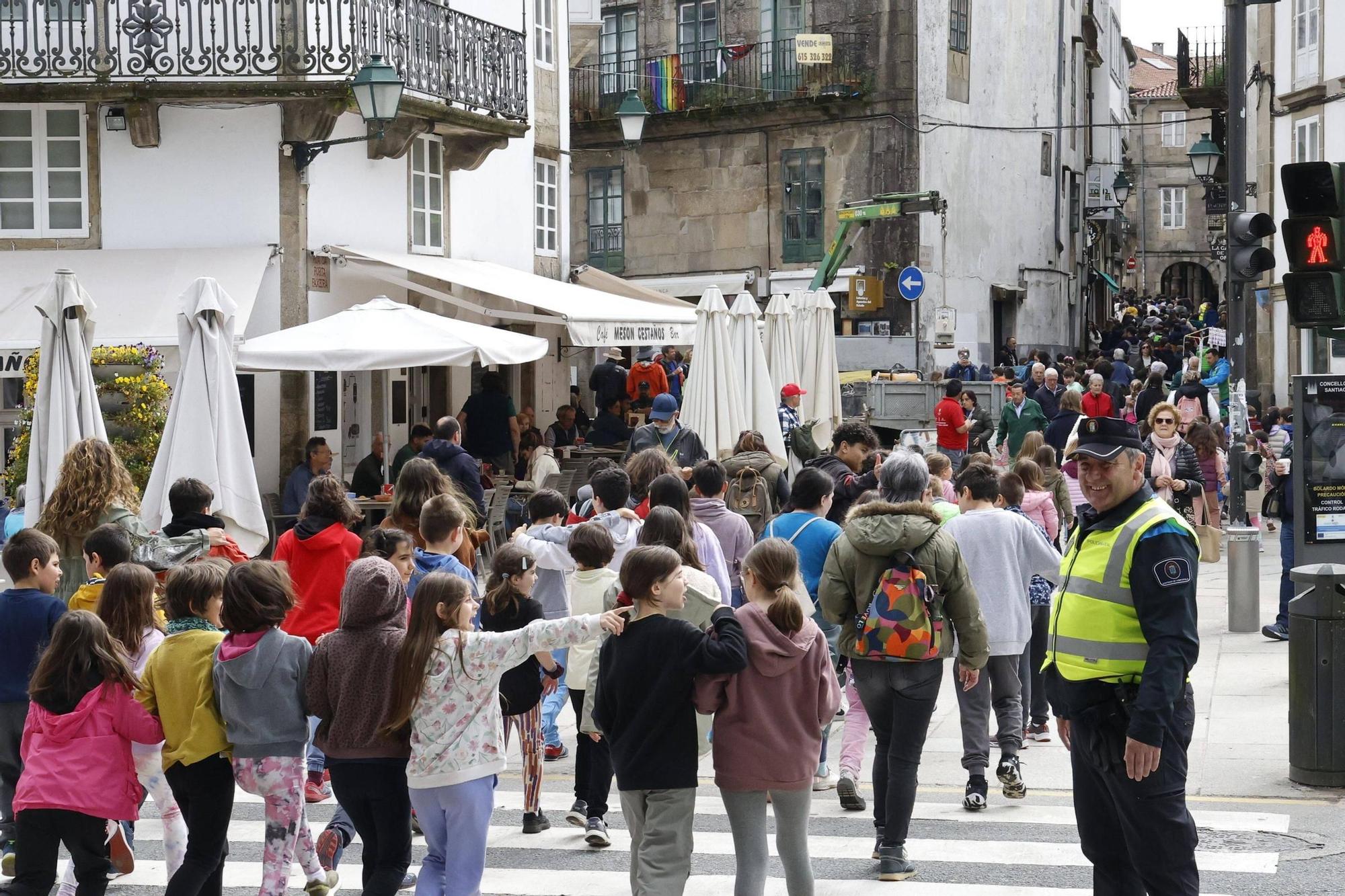 Marcha de reivindicación do uso do galego na XXIV edición de Correlingua dende a Alameda