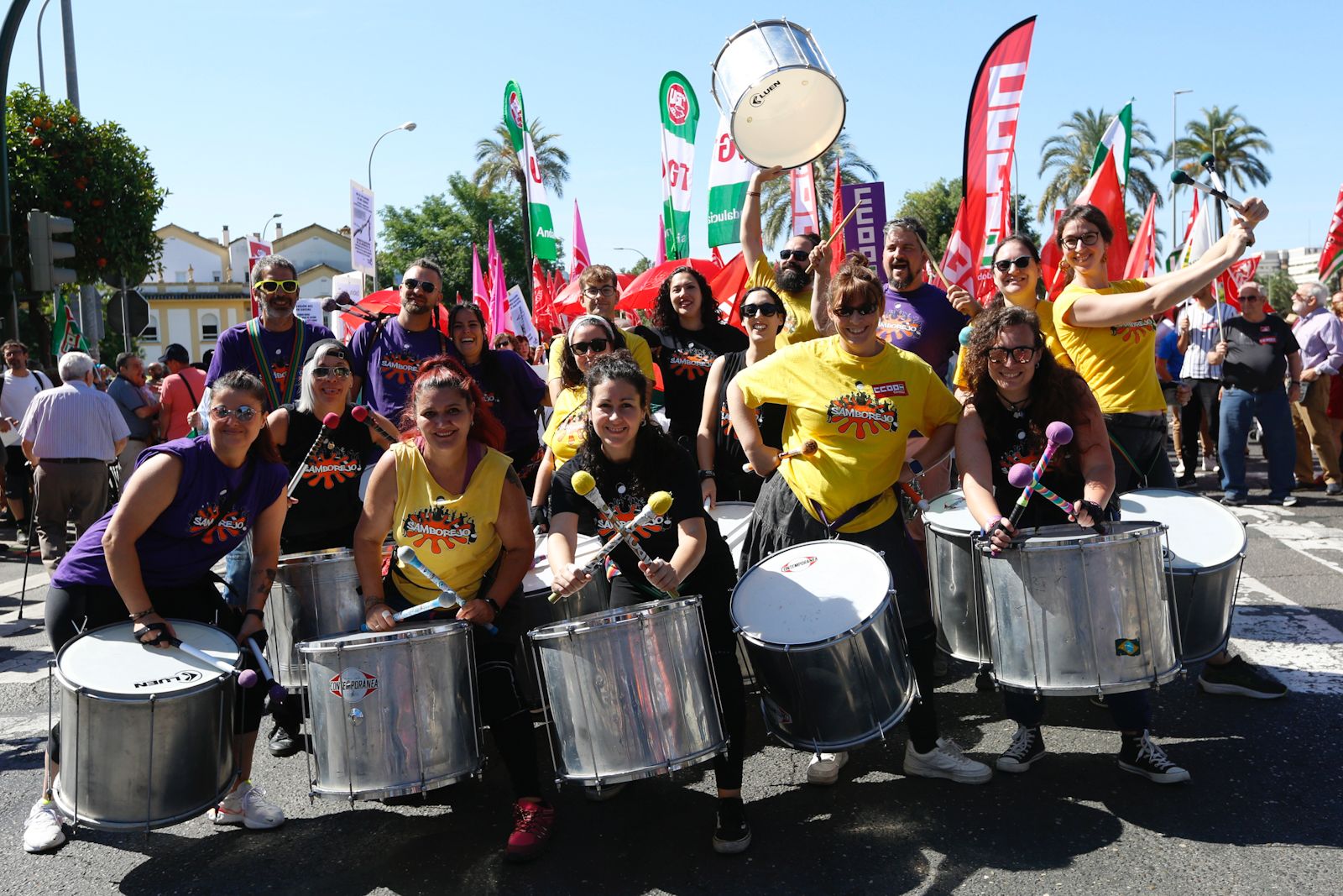 Manifestación por el Primero de Mayo en Córdoba