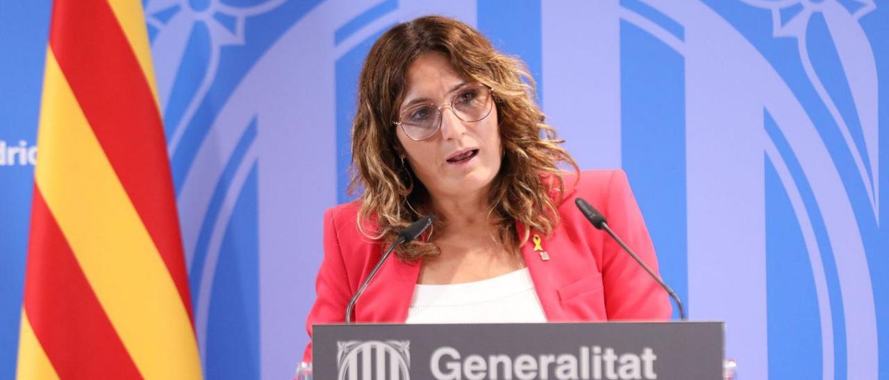 La consellera de Presidència, Laura Vilagrà. | EUROPA PRESS