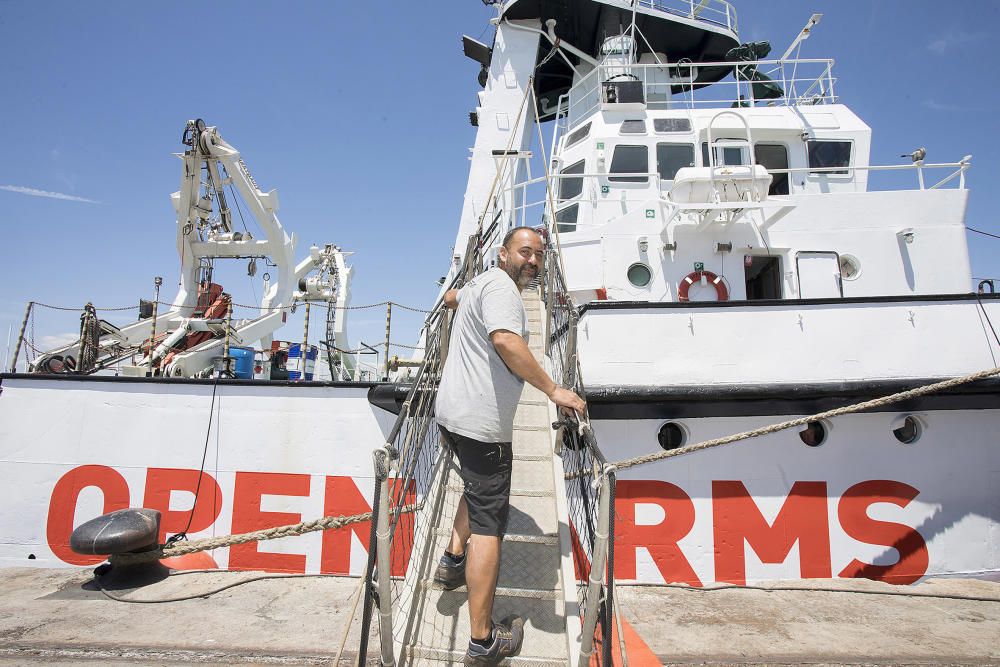 REPARACIÓN EN BORRIANA DEL BARCO OPEN ARMS