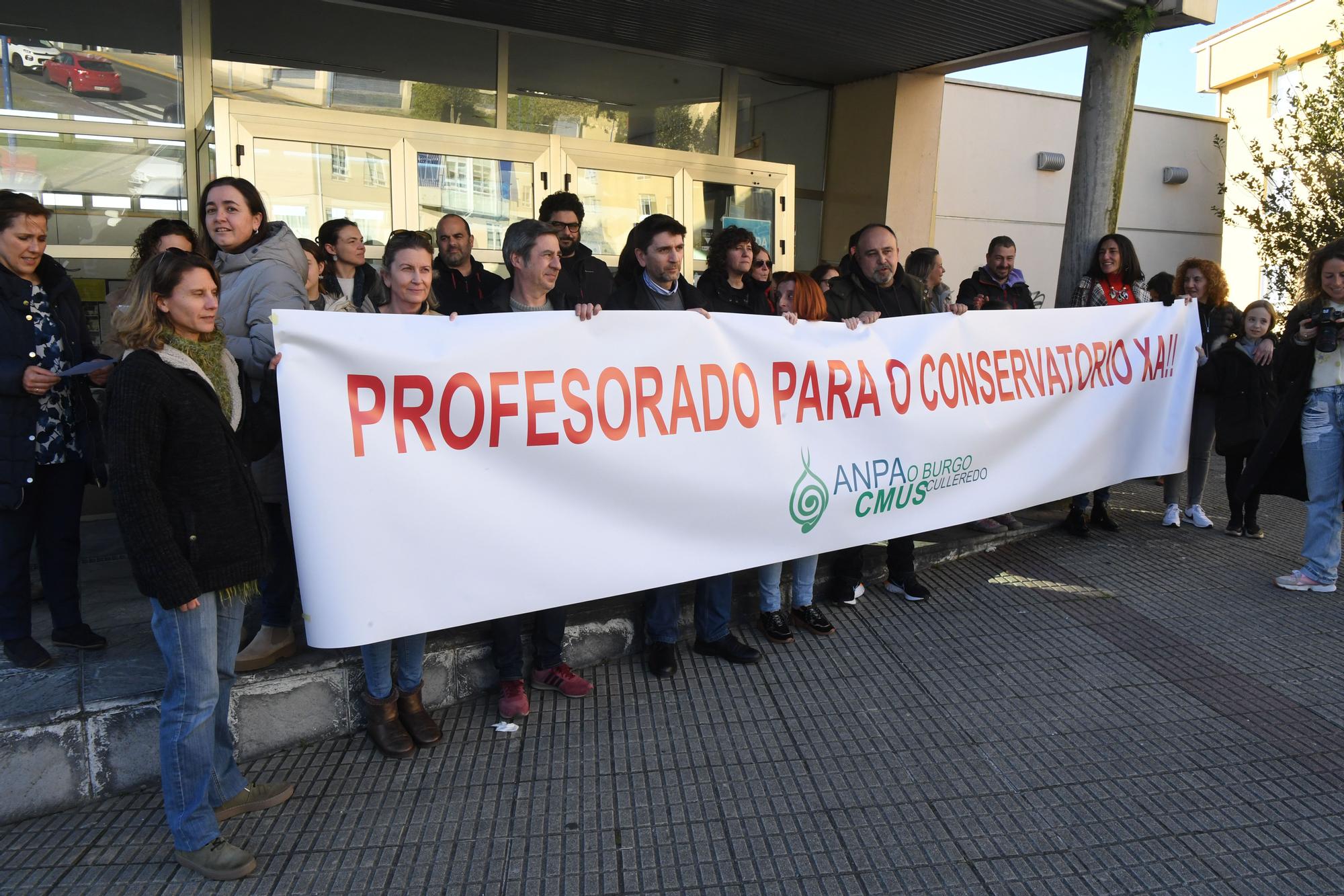 Concentración de familias de alumnos del Conservatorio de Culleredo