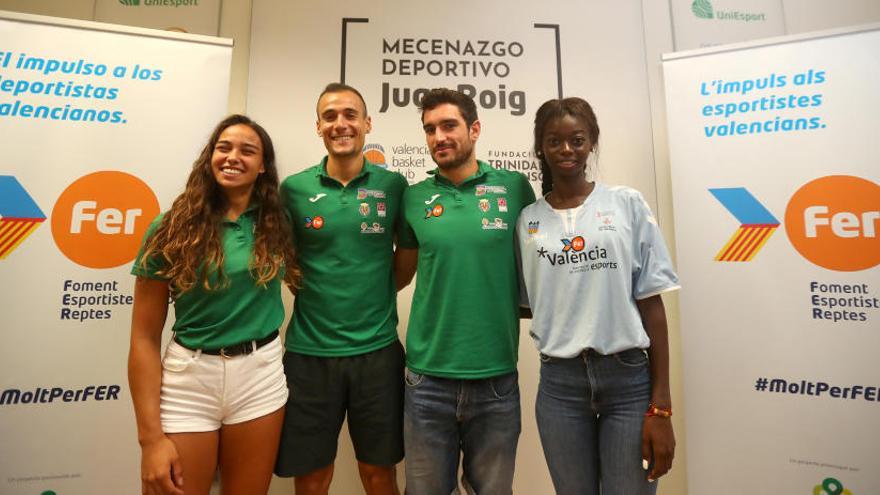 Carmen Ramos, Daniel Andújar, Jorge Ureña y Fátima Diame.