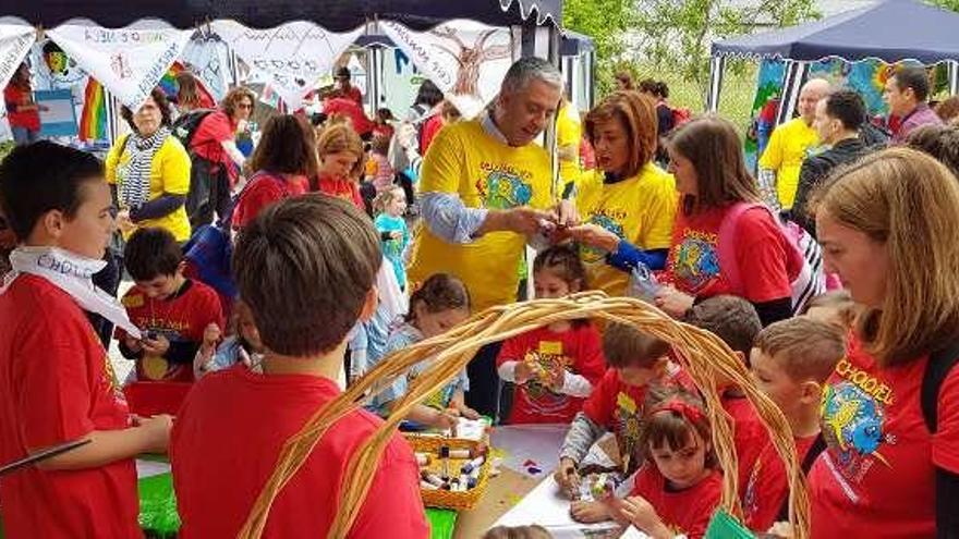 Valentín García y Díaz Mouteira durante una de las actividades. // FdV