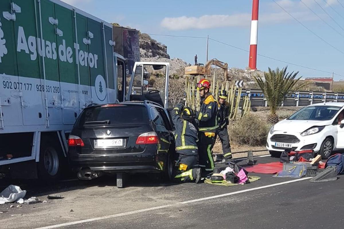 Accidente de tráfico muy grave en Tenerife.