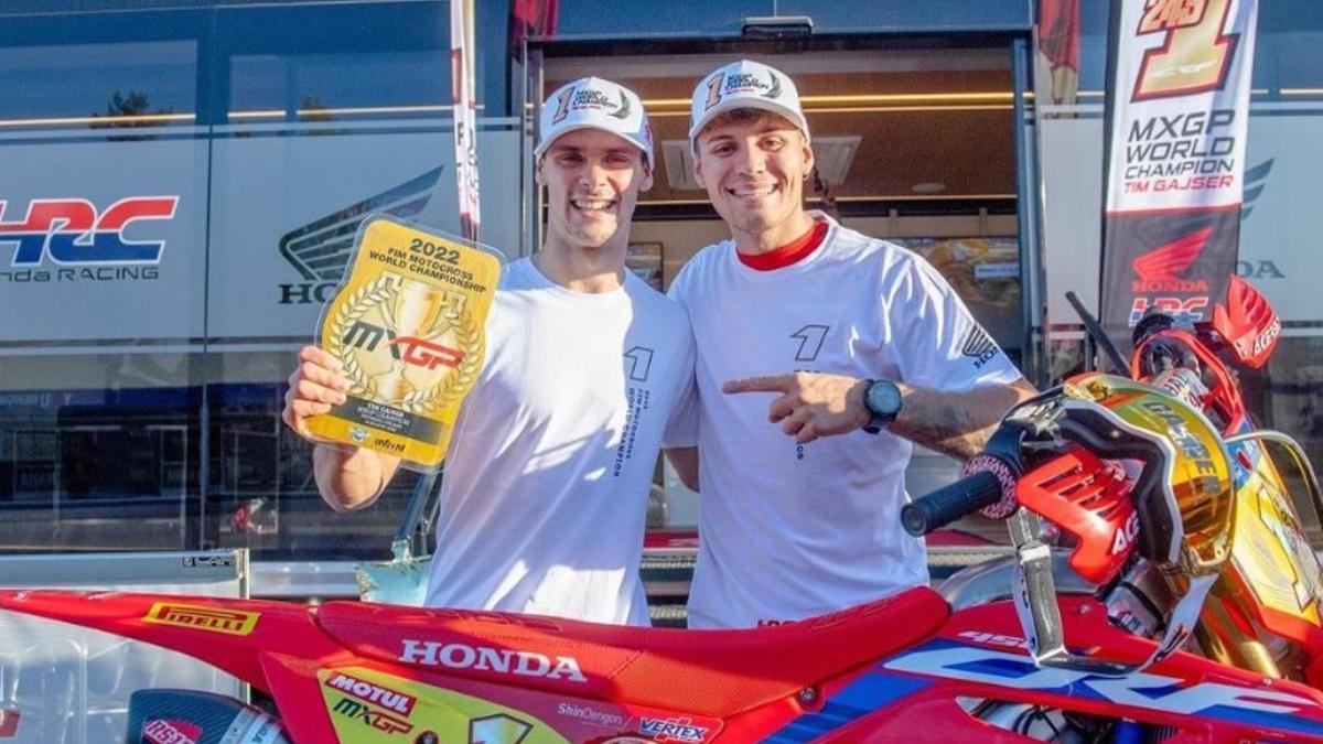 Rubén Fernández y Tim Gajser, durante esta temporada.
