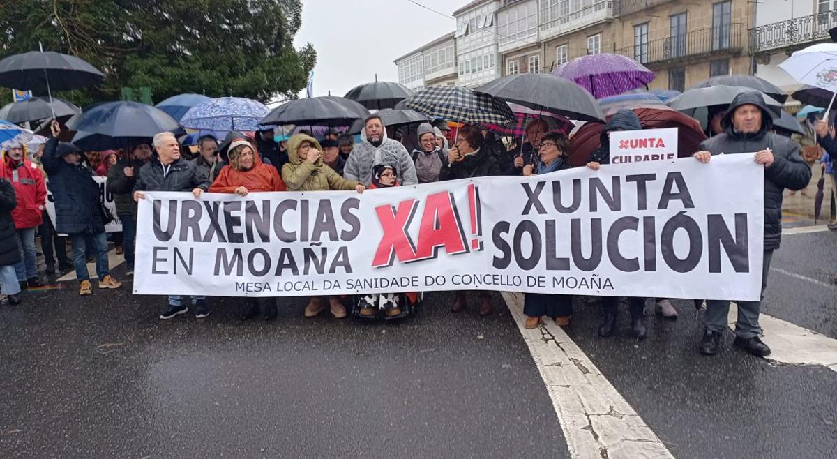 Cinco autobuses desde O Morrazo en la protesta por la sanidad | FDV