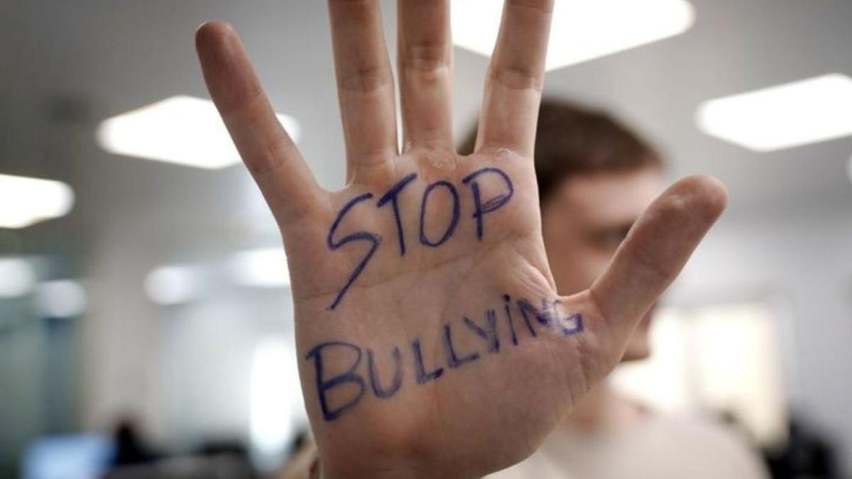 Imagen de un acto de protesta contra el acoso escolar.