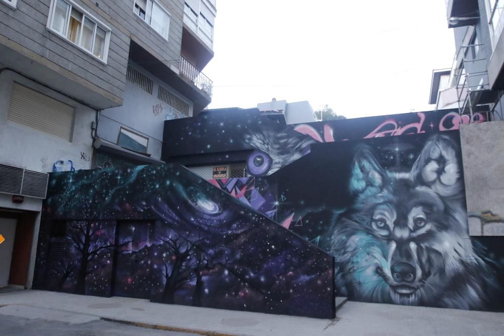 Así lucen los nuevos murales urbanos de Vigo