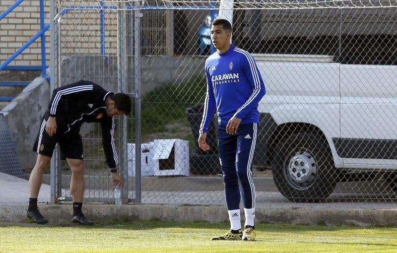 Entrenamiento del Real Zaragoza, 25 de febrero