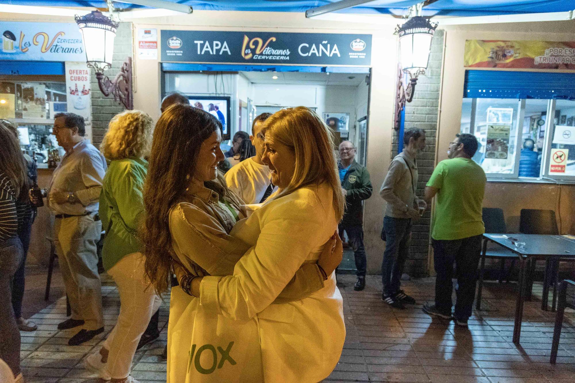 VOX celebra sus resultados electorales en Alicante
