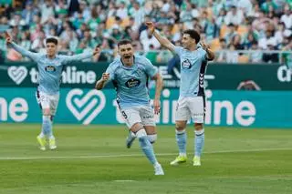 Reparto de puntos entre el Celta y el Betis con dos goles en el inicio de cada parte