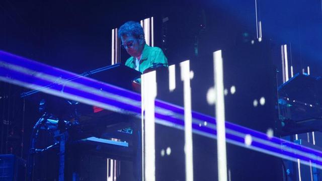 Jean Michel Jarre durante un concierto. | AMNESIA IBIZA