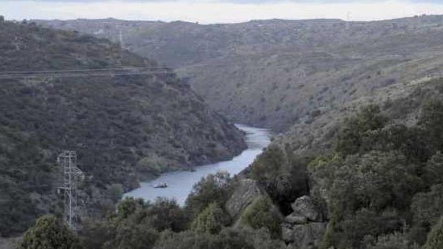 Arribes del Duero a la altura de Villalcampo.