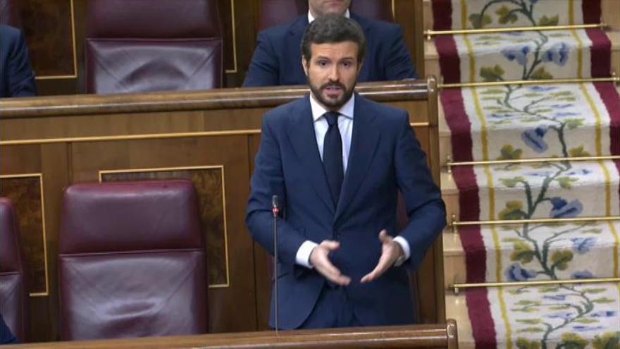 Casado a Sánchez: "Nadie duda en todo el mundo que su gestión ha sido un fracaso"