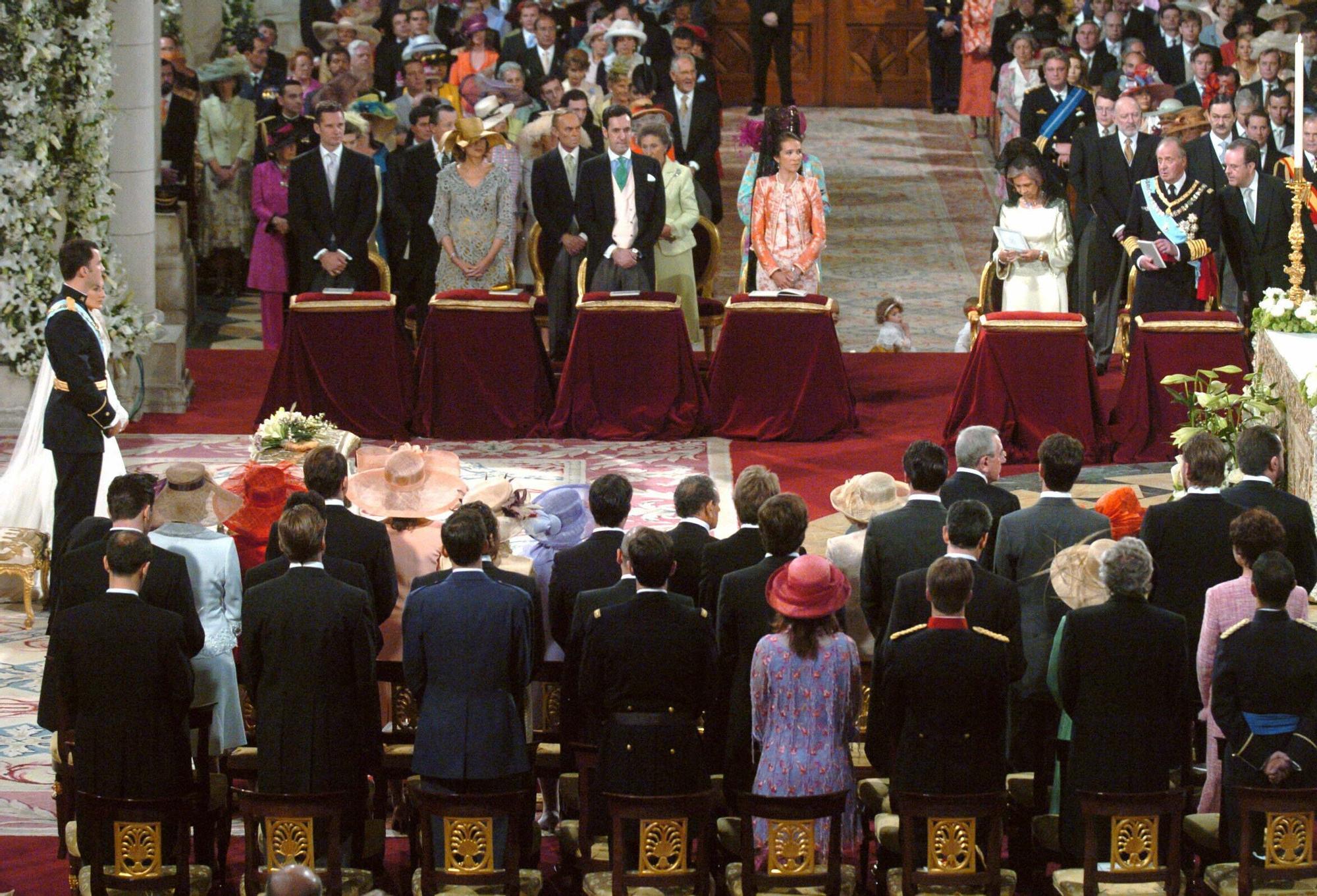 Así fue la boda real de Felipe y Letizia en 2004