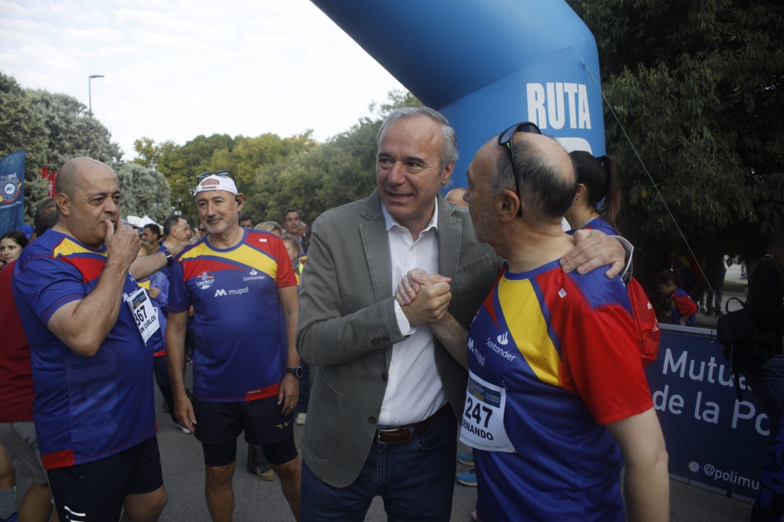 Zaragoza se vuelca con la carrera de la Policía Nacional contra el maltrato