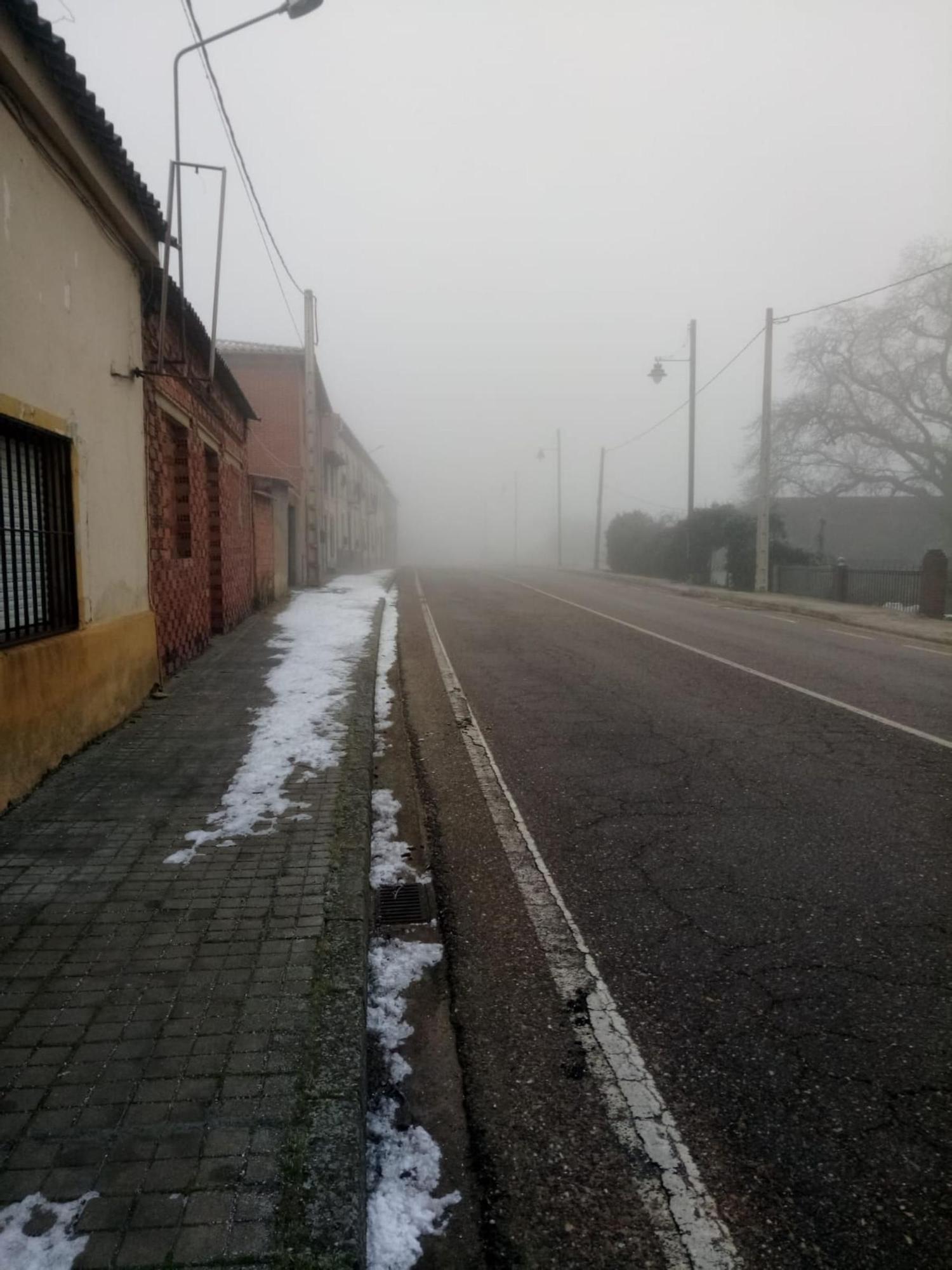 La cencellada deja imágenes espectaculares en Villaveza del agua