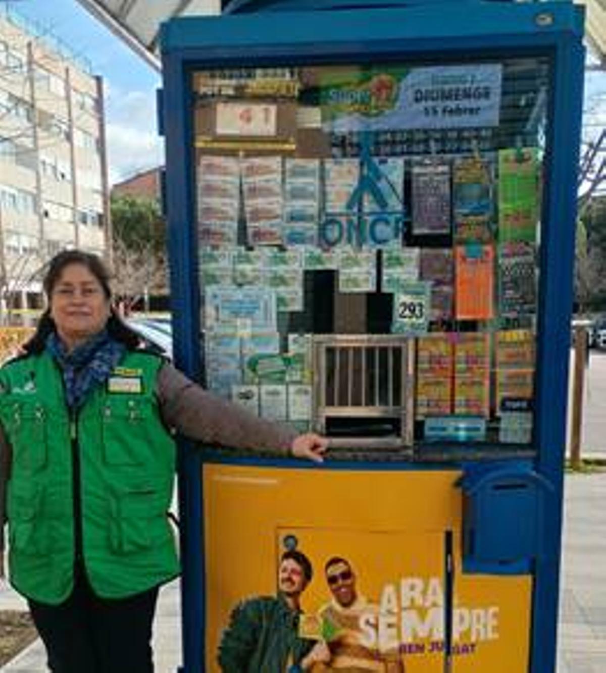 Yeni Mariette Cuevas, venedora dels cupons premiats