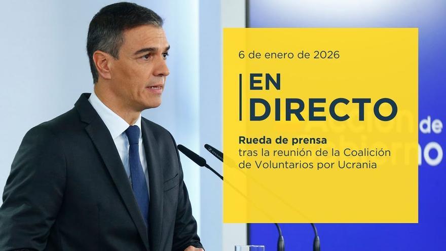 Rueda de prensa de Pedro Sánchez tras la reunión de la Coalición de ...
