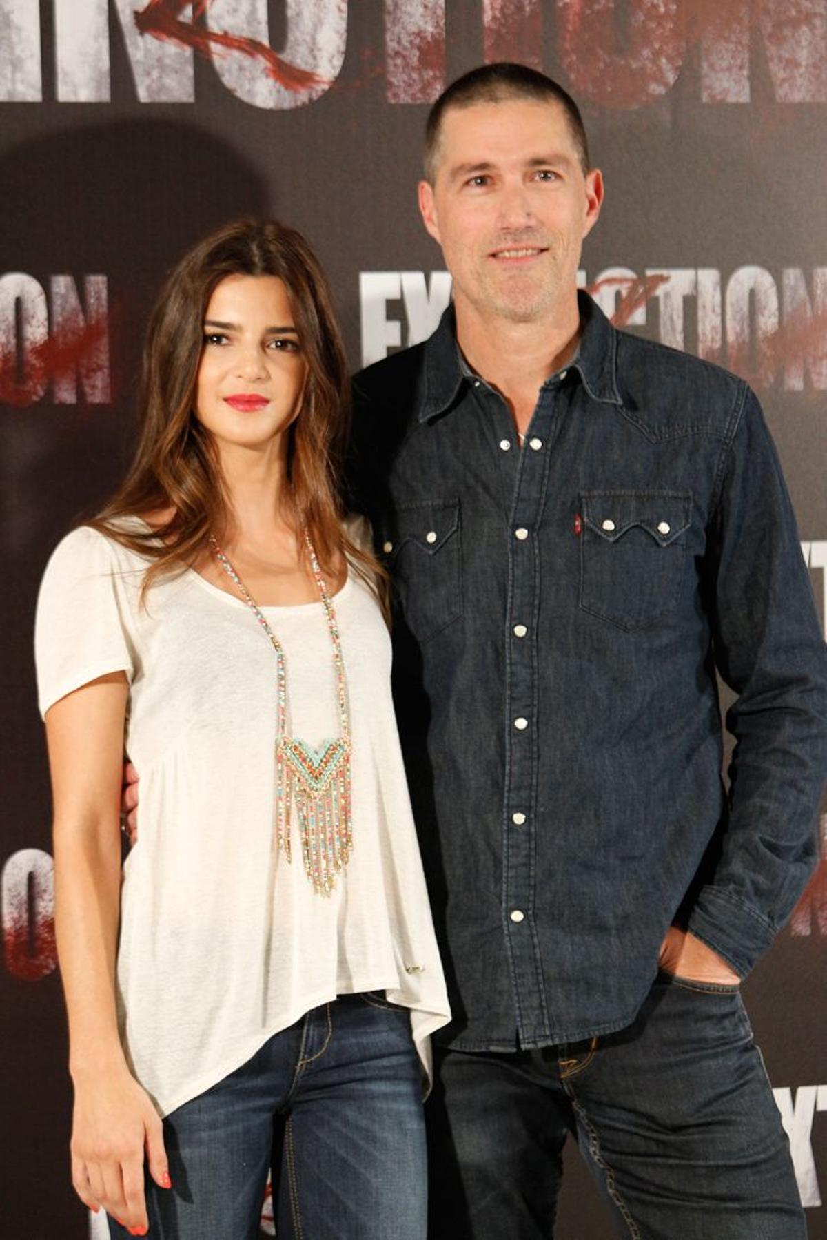 Clara Lago y Matthew Fox en el estreno de su nuevo largometraje