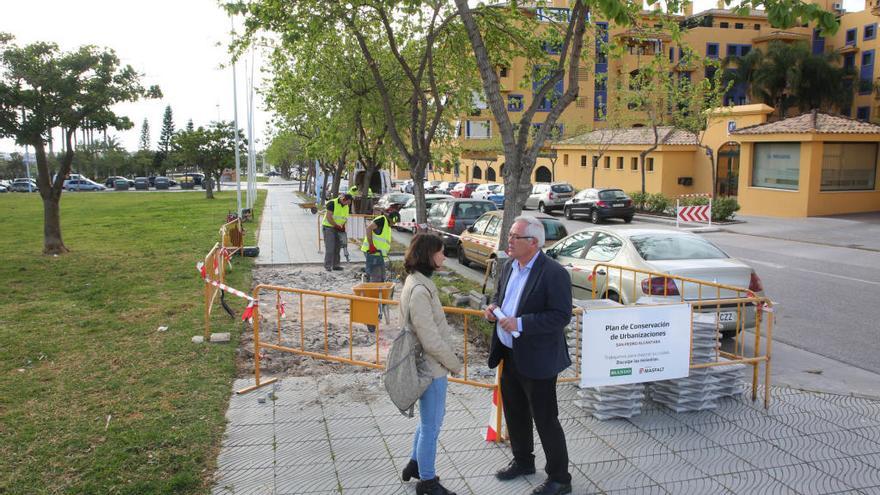 Rafael Piña, ayer, en la Urbanización Nueva Alcántara.