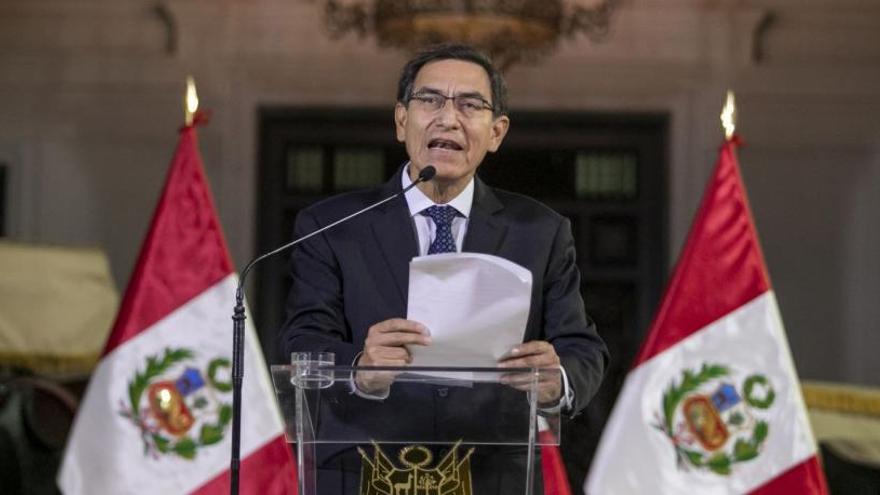 El presidente de Perú suspendido, Martín Vizcarra.