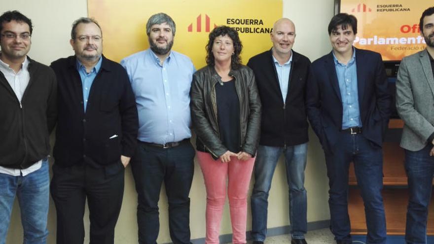 Alguns dels diputats i senadors gironins d&#039;ERC.