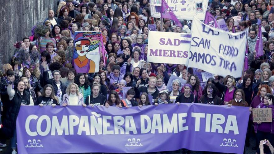 La manifestación de 2023 en Mieres.