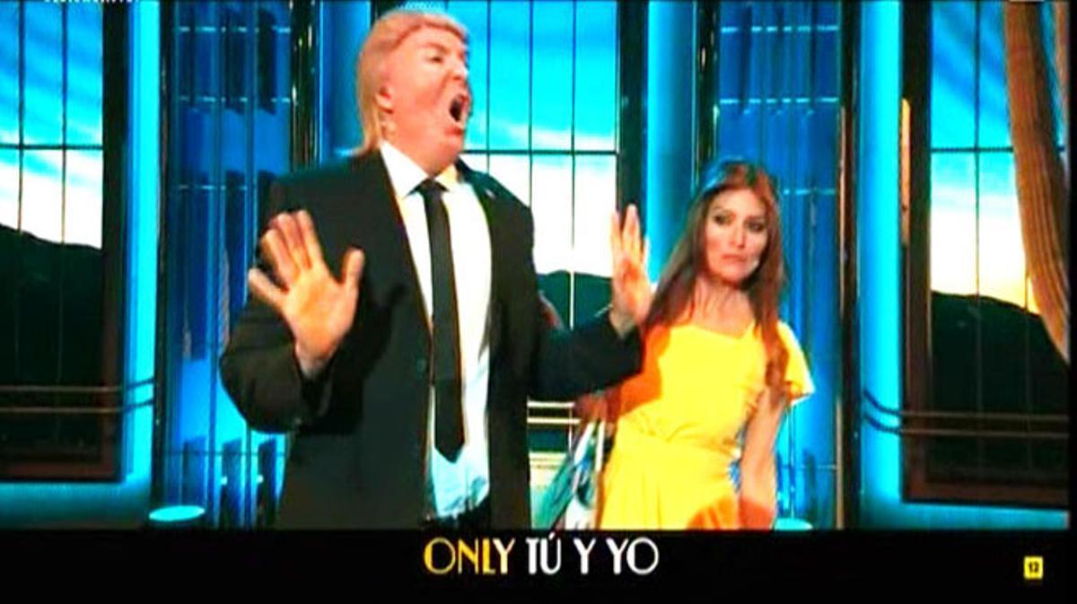 Silvia Abril y Raúl Pérez recrearon a los Trump (’Late motiv’).