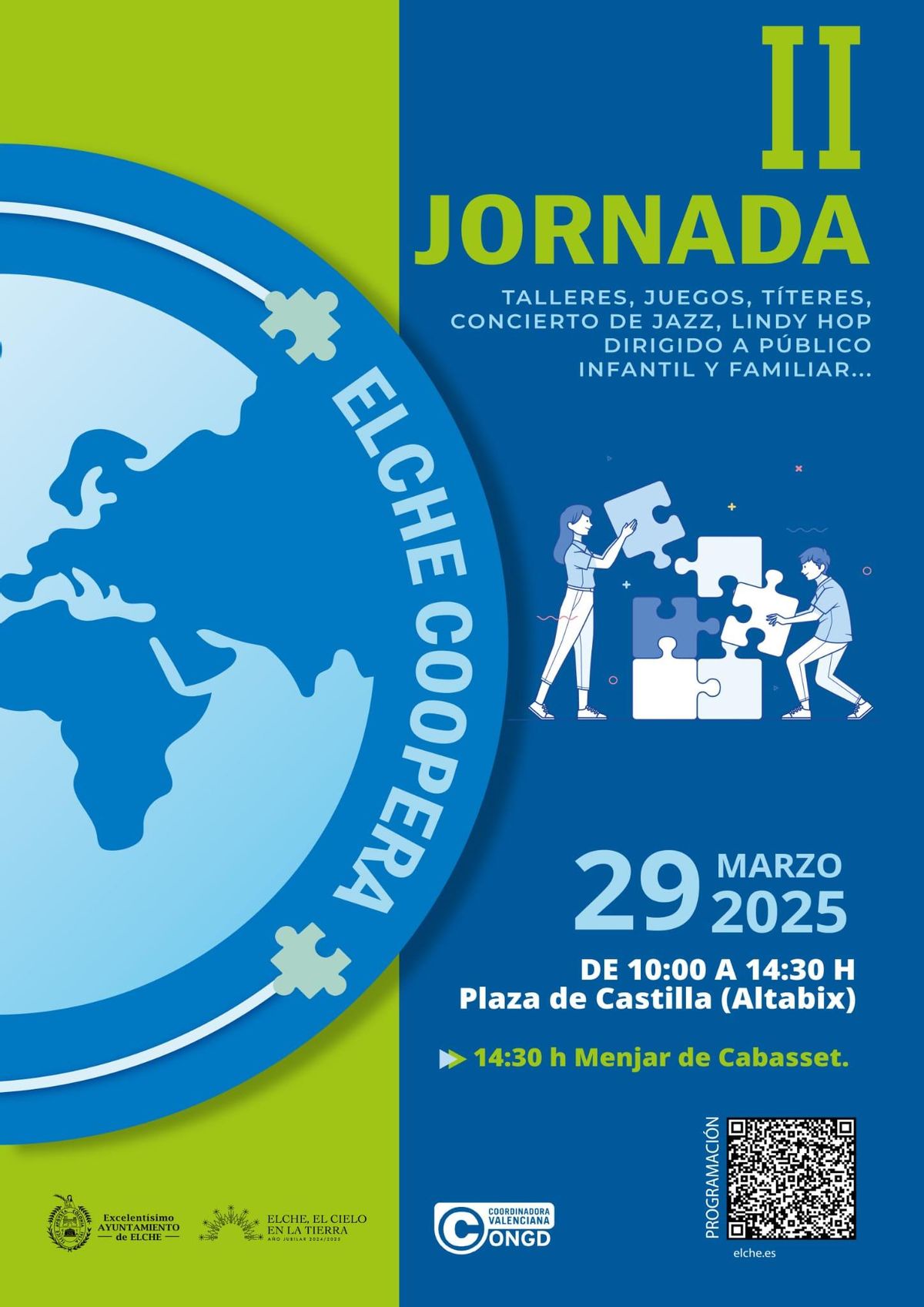 Cartel de la II Jornada Elche Coopera