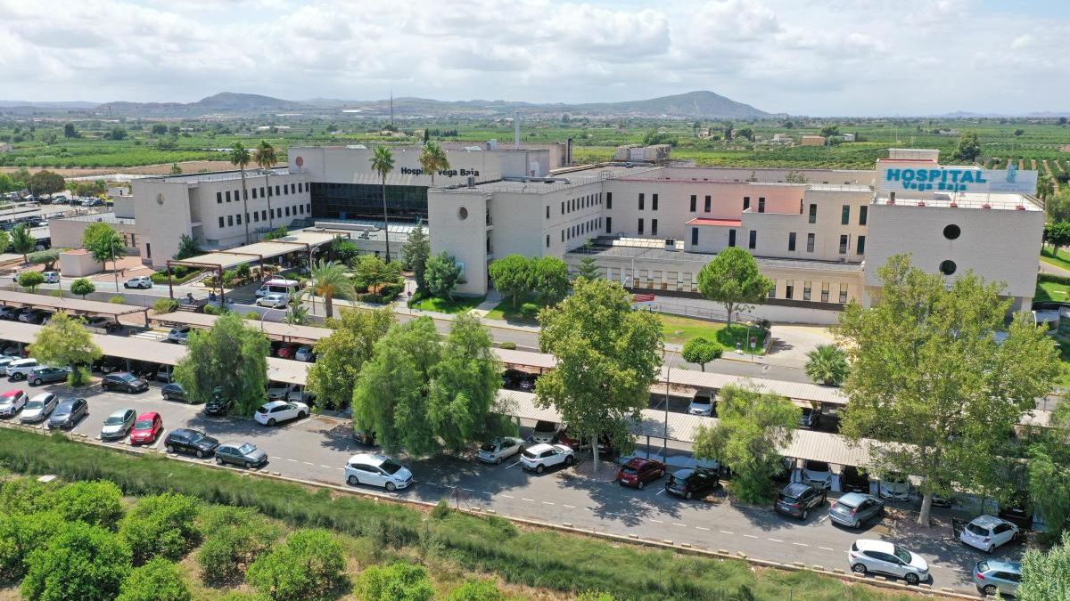 Vista aérea del Hospital de la Vega Baja en Orihuela