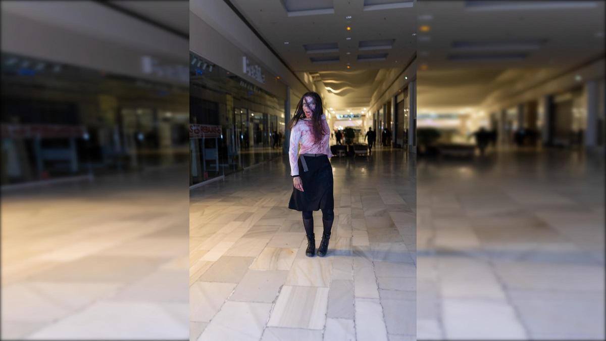 Una de las actrices de la primera edición de Survival Zombie, el año pasado en El Faro