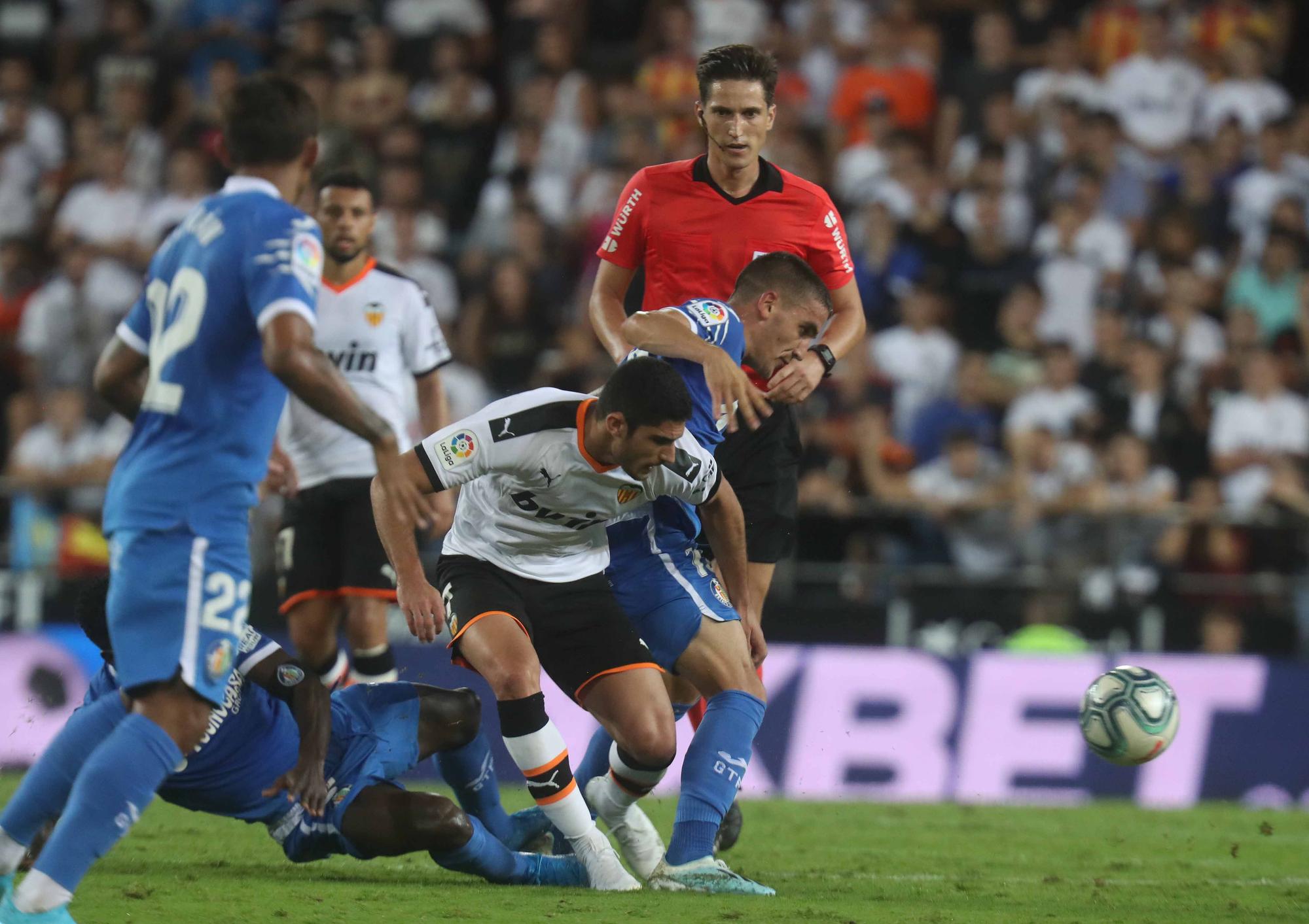 Los enfrentamientos Valencia CF - Getafe con Bordalás en el banquillo madrileño