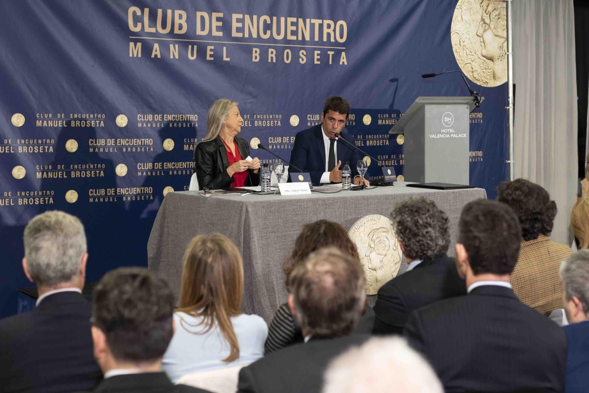 Mazón en el Club de Encuentro Manuel Broseta