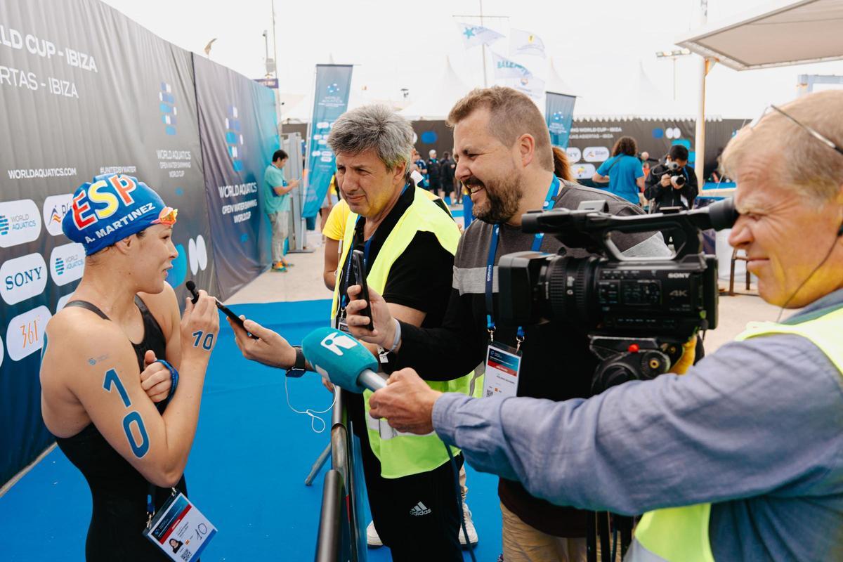 Imágenes de la Copa del Mundo de Aguas abiertas en Santa Eulària