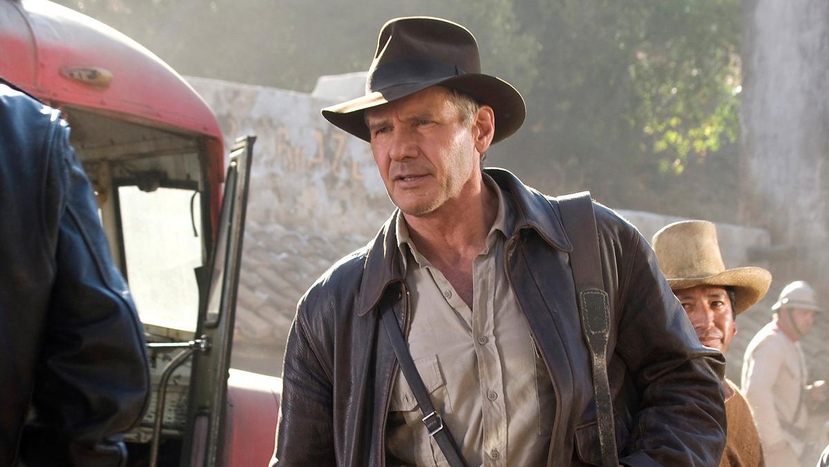 Harrison Ford, como Indiana Jones.