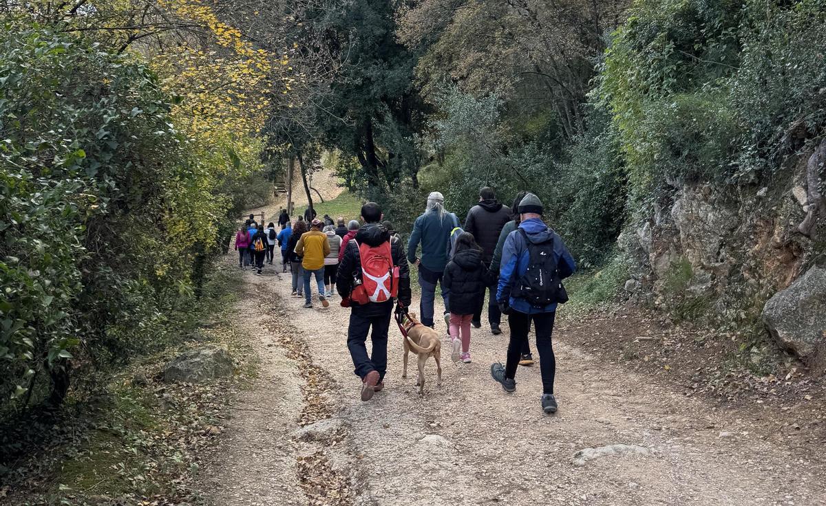 Un moment de la ruta d'aquest diumenge.