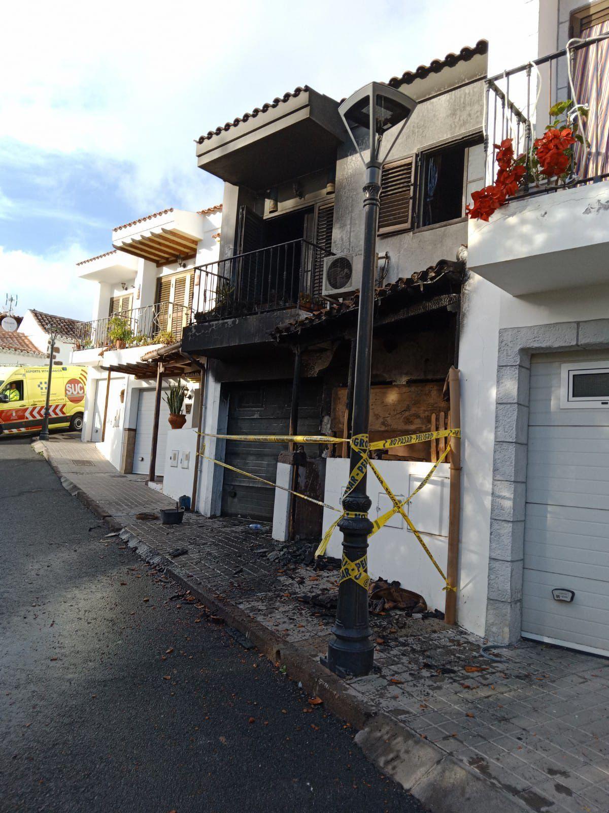 Incendio en Santa Lucía