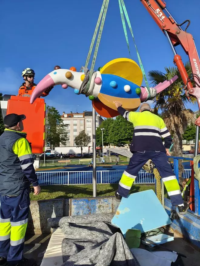 Sada restaura su pájaro de Peteiro