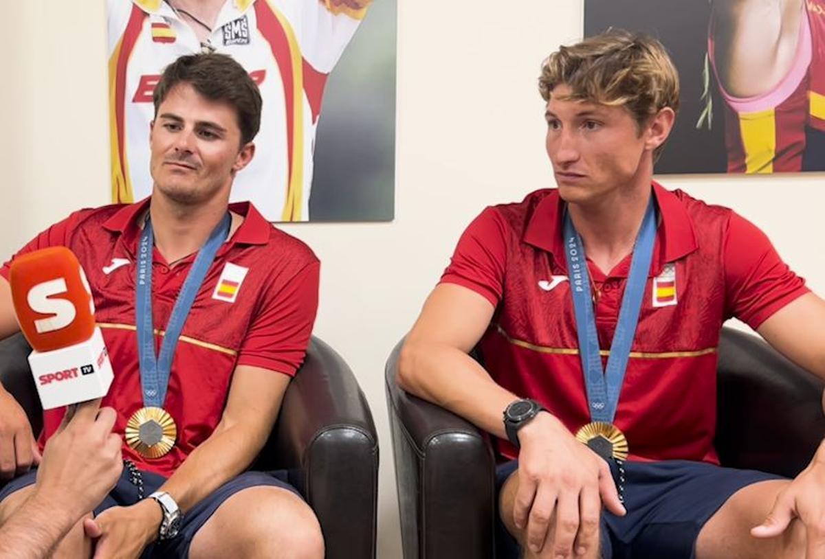 Entrevista Exclusiva de SPORT a Diego Botín y Florian Trittel, los españoles que han ganado la medalla de oro de vela en los Juegos Olímpicos 2024